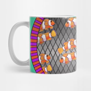 Clownfish on black Mug